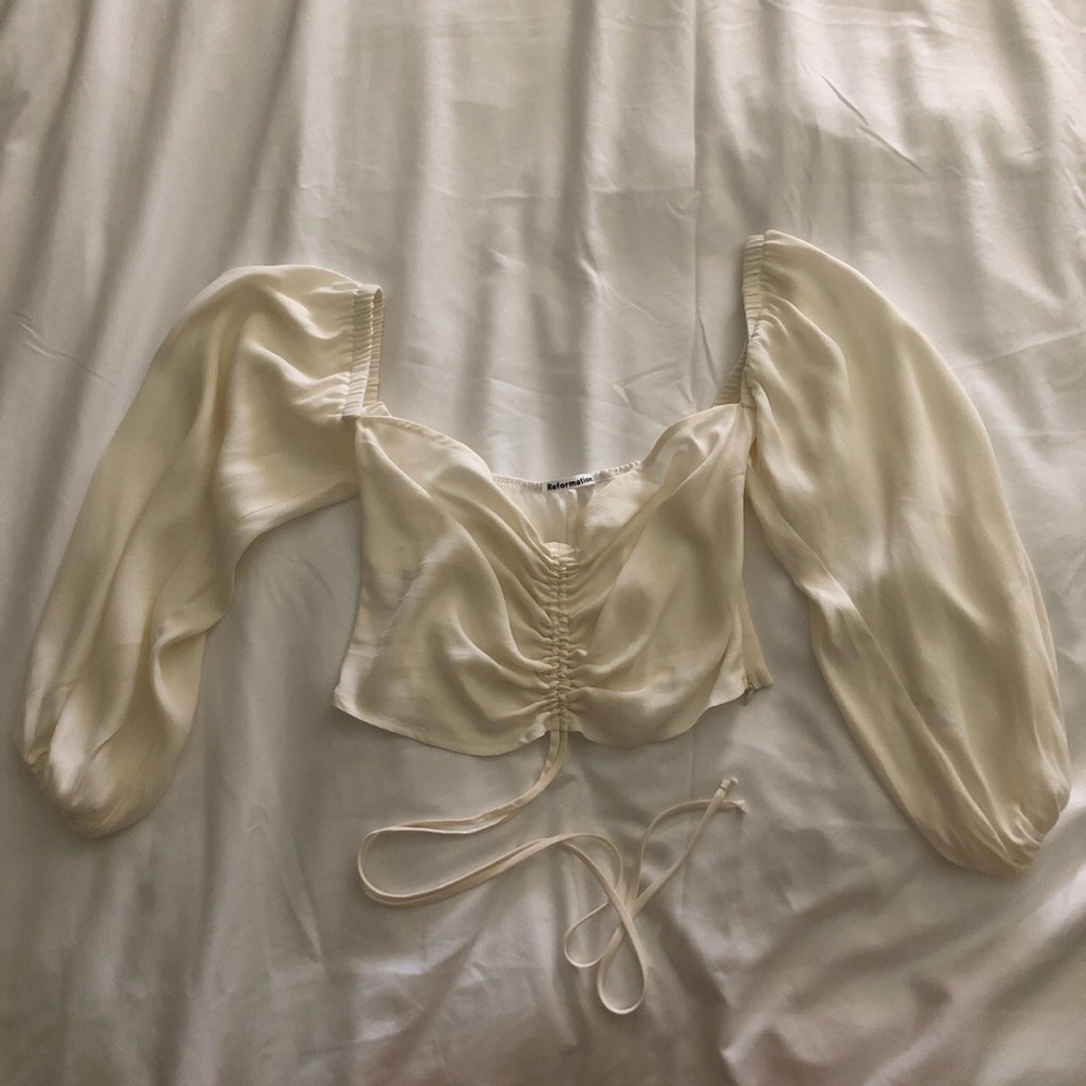 Reformation Ivory Desmond Top